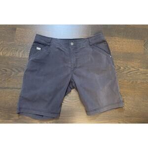 KÜHL Lightweight Shorts Gunmetal‎ Gray 10" inseam sz 38